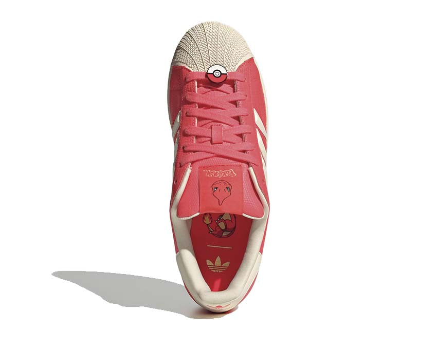 Adidas Pokémon Superstar II "Charmeleon" Preloved Scarlet - sneakers unisexe - vue 5