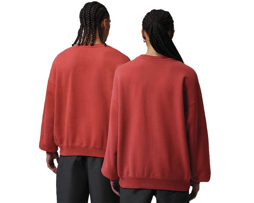 Jordan BIKE AIR Nigel Sylvester Fleece Cinnabar — Brick After Brick Sweatshirt Vorder- Rückseite