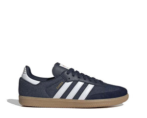Adidas Samba OG Collegiate Navy — iconic vintage leather sneaker navy blue