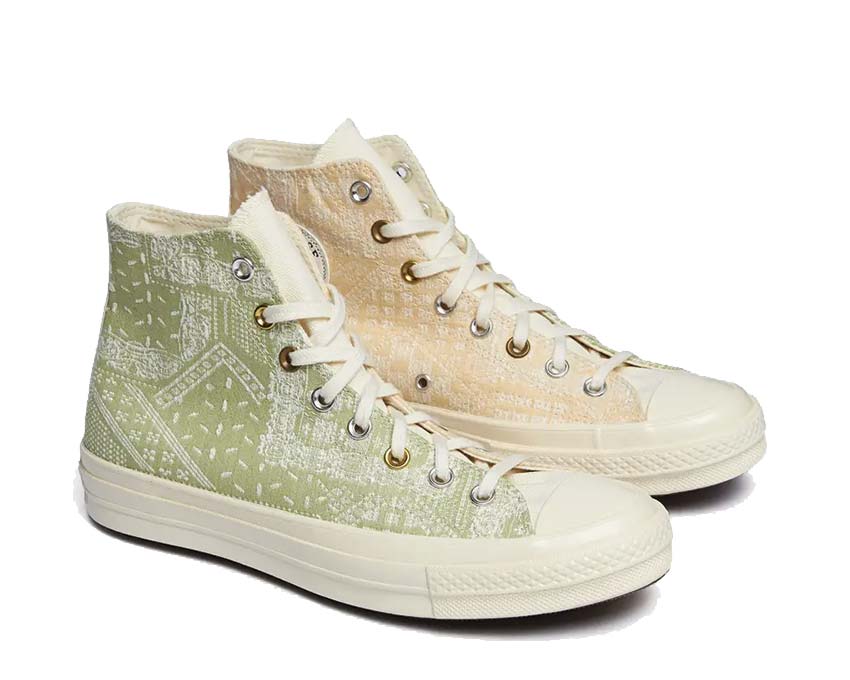 Converse Chuck 70 Hi Egret / Vitality Green A04496C