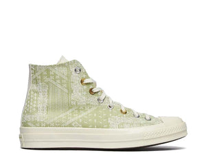 Converse Chuck 70 Hi Egret Vitality Green — zapatilla mujer lona premium