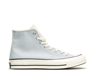 Converse Chuck 70 Hi Ghosted/Vintage White — zapatilla mujer caña alta gris perla y blanco vintage