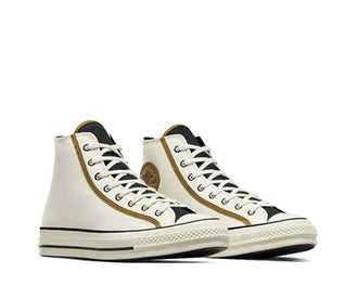 Converse Chuck 70 Hi Hidden Khaki vista lateral — lona gruesa caqui