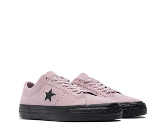 Converse One Star Pro OX Phantom Violet Lavender vista lateral — ante bicolor estrella