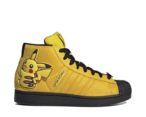 Adidas Pokémon Superstar II Mid "Pikachu" Yellow / Core Black - sneakers montantes unisexe