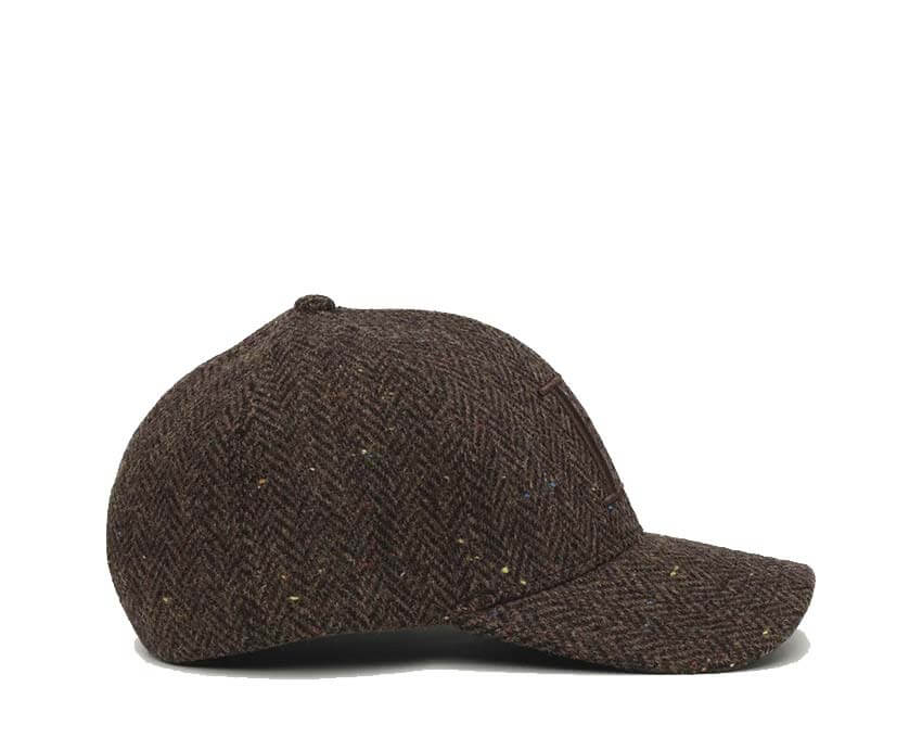 Les Deux Core Herringbone Baseball Cap "Molé Brown" - casquette homme - vue 2