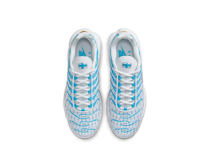 Nike Air Max Plus White / Metallic Silver - Baltic Blue FQ2397-100