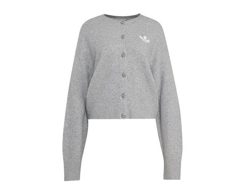 Adidas Essentials Knit Cardigan "Medium Grey Heather"