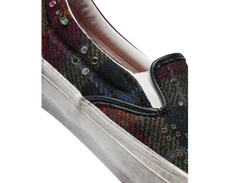 Vans Premium Classic Harris Tweed Slip-On 98 "Tweed Red" - sneakers unisexe - vue 2
