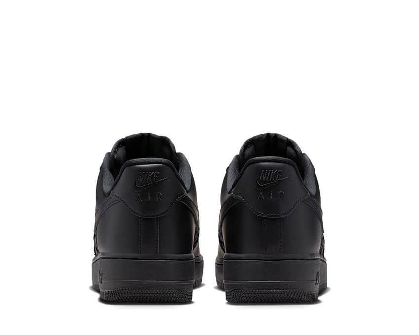 Nike Force 1 '07 Edge noir — sneakers cuir étoiles all-black homme