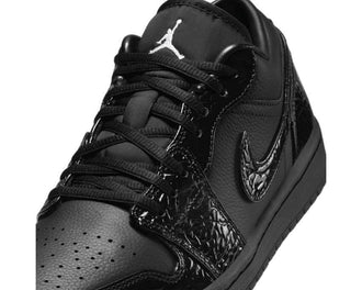 Air Jordan 1 Low SE W Nero vista laterale — sneaker donna nero basketball culture