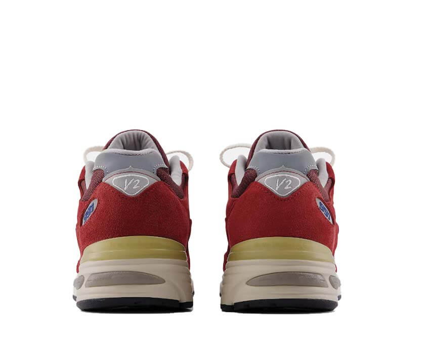 New Balance 991v2 Made in UK "Karanda Red" - sneakers unisexe - vue 3