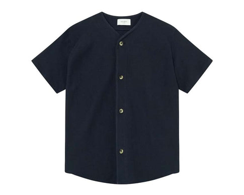 Les Deux Barry Baseball Jersey SS Shirt Dark Navy 460460