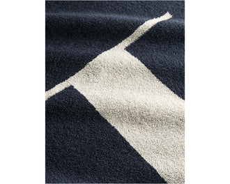 Les Deux Beach Towel Dark Navy vista — dettaglio texture cotone