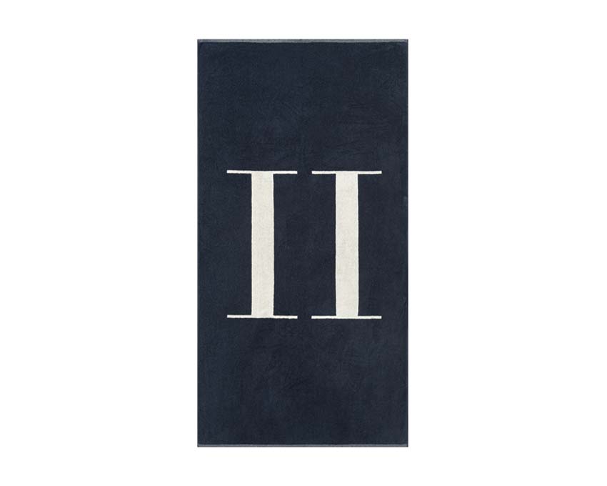 Les Deux Beach Towel Dark Navy 980021