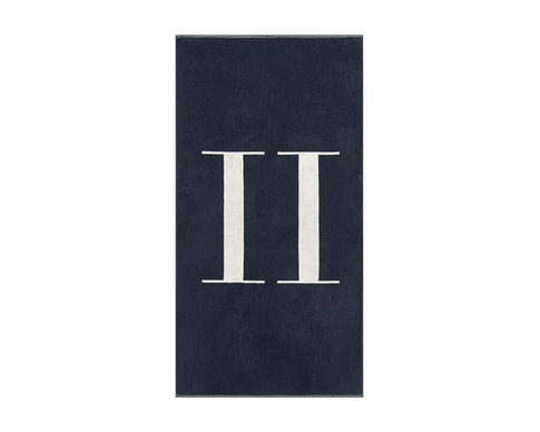 Les Deux Beach Towel Dark Navy 980021