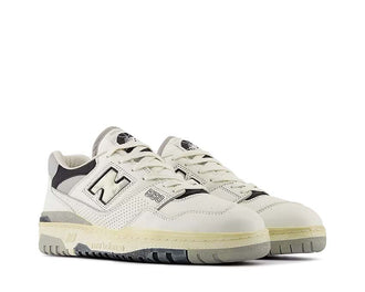 vista lateral — New Balance 550 Premium Vintage sea salt concrete cupsole