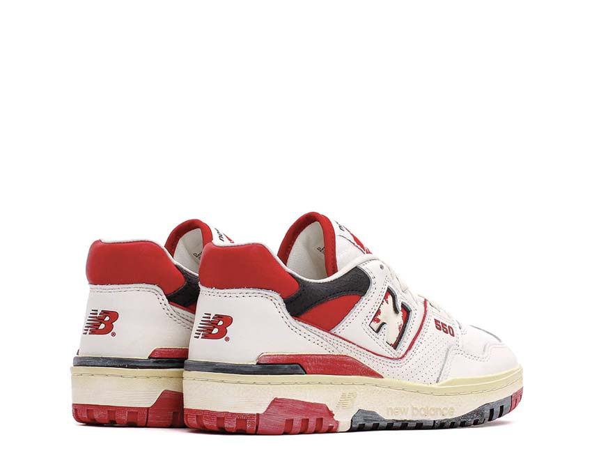 New Balance 550 Premium Vintage Sea Salt / Team Red BB550VGA