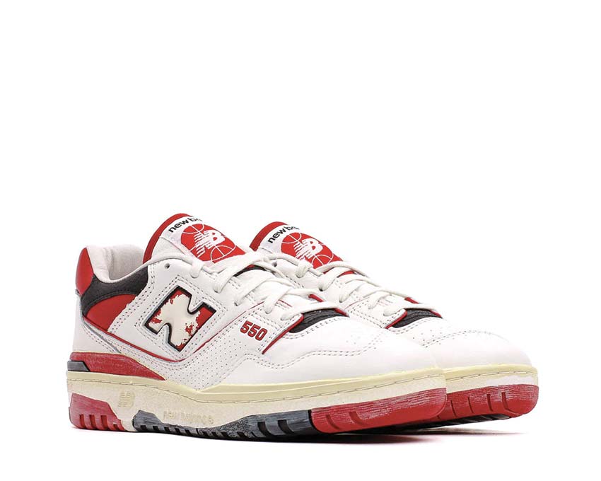 New Balance 550 Premium Vintage Sea Salt / Team Red BB550VGA