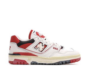 New Balance 550 Premium Vintage Sea Salt Team Red BB550VGA — Unisex Sneaker