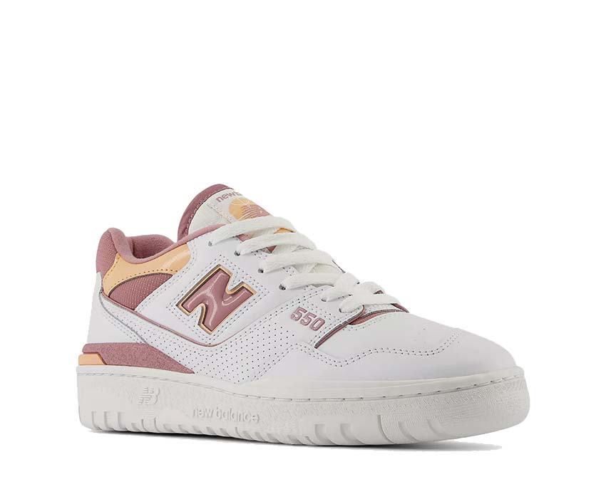 New Balance 550 W White / Rosewood - Hazy Peach BBW550EA