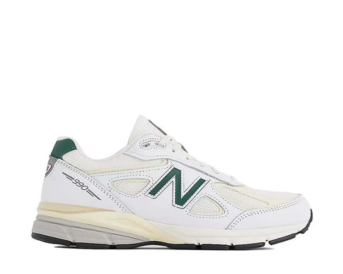 New Balance 990v4 Made in USA Calcium / Forest Green U990TC4