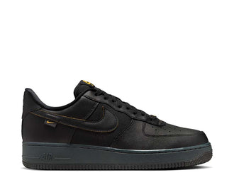 Nike Air Force 1 '07 Black University Gold — baskets premium streetwear iconic