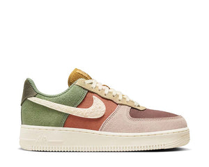 Nike Air Force 1 '07 LX W Oil Green Pale Ivory — leather trainers women