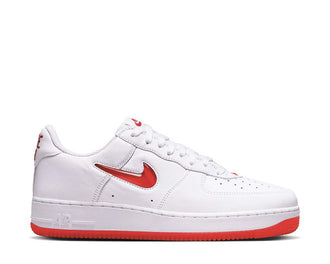 Nike Air Force 1 Low Retro White University Red — sneakers cuir homme
