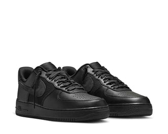 Nike x Slam Jam Air Force 1 Low SP Black vista lateral — cuero premium Slam Jam