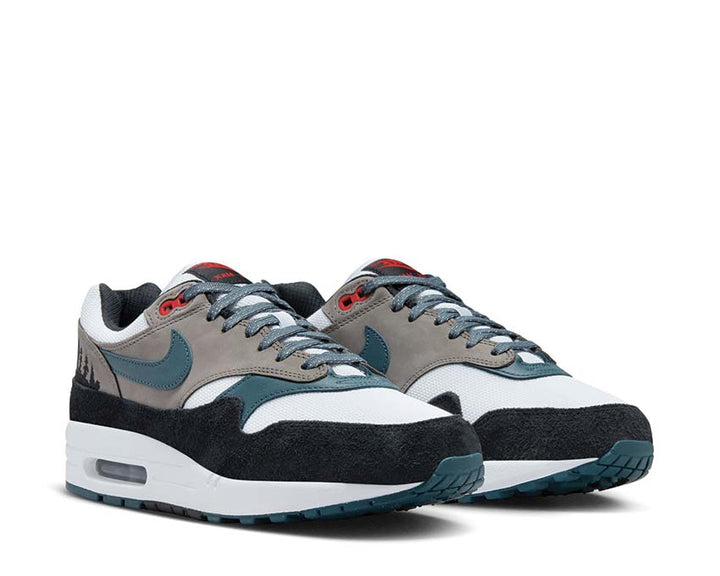 Nike Air Max 1 Prm White / State Blue - Black - Soft Grey FJ0698-100