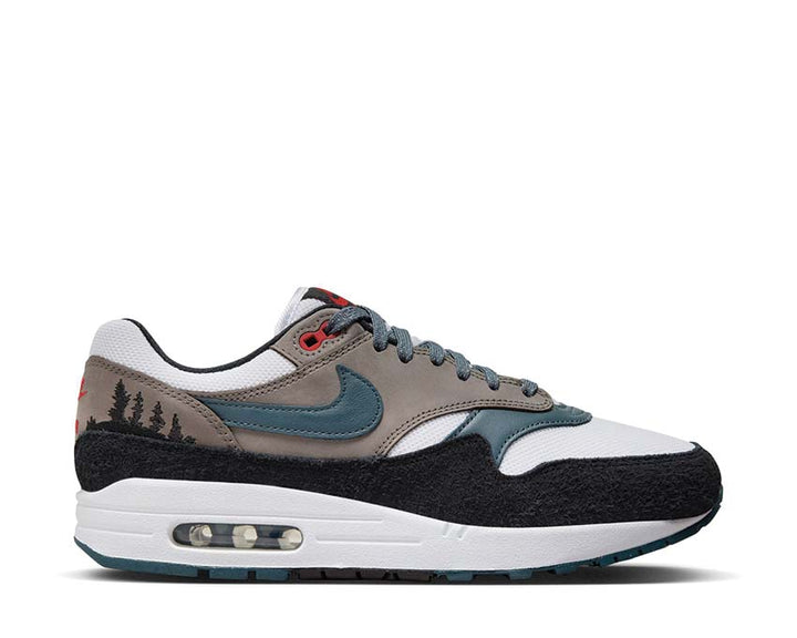 Nike Air Max 1 Prm White / State Blue - Black - Soft Grey FJ0698-100