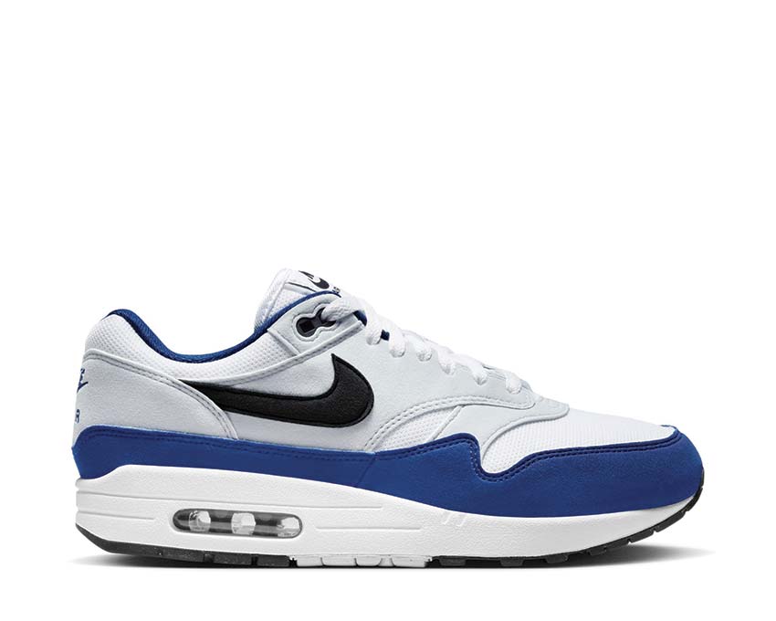 Nike Air Max 1 White / Black - Deep Royal Blue FD9082-100