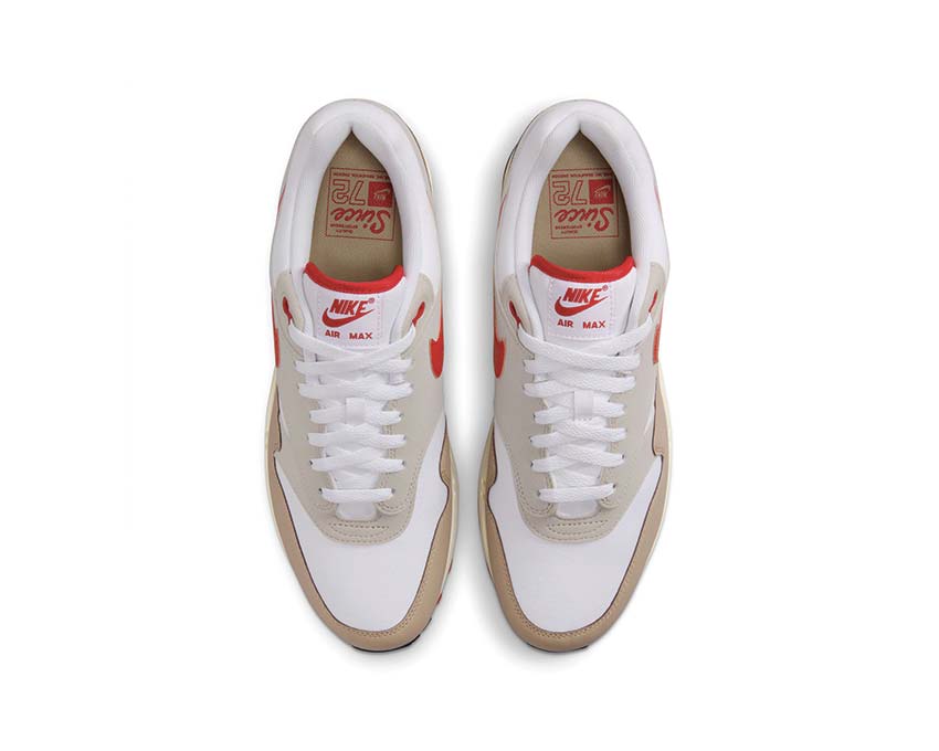 Nike Air Max 1 White / University Red - Cream II - Limestone HF4312-100