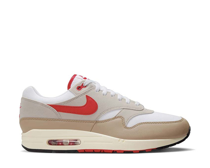 Nike Air Max 1 White / University Red - Cream II - Limestone HF4312-100