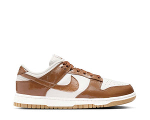 Nike Dunk Low LX W Phantom Ale Brown Metallic Gold — premium women's sneakers