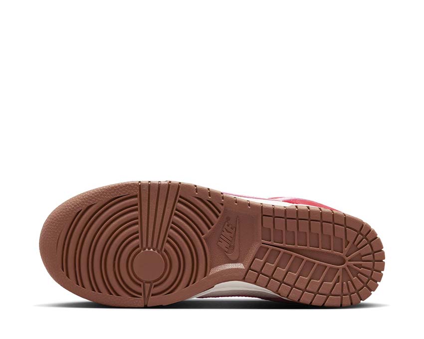 Nike Dunk Low Prm W Sport Red / Sheen - Sail - Medium Brown FB7910-600