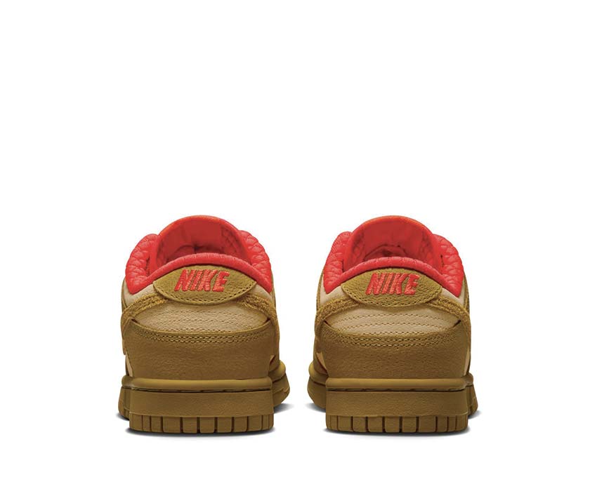 Nike Dunk Low W Sesame / Bronzine - Picante Red FQ8897-252