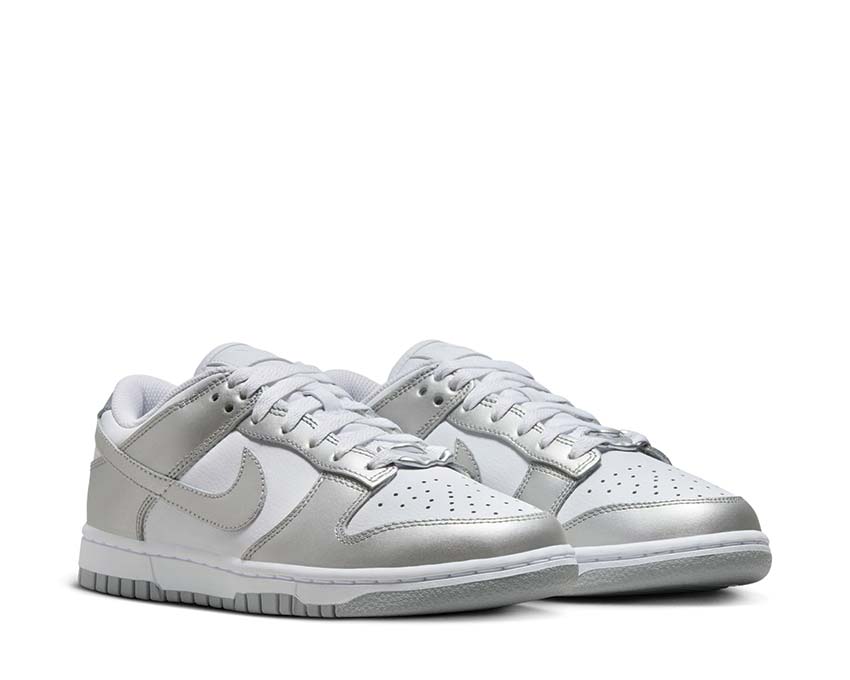 Nike Dunk Low W White / Metallic Silver - Blue Joy FV1311-100