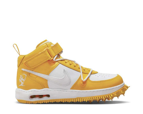 Nike Off-White Air Force 1 Mid White / White - Varsity Maize DR0500-101