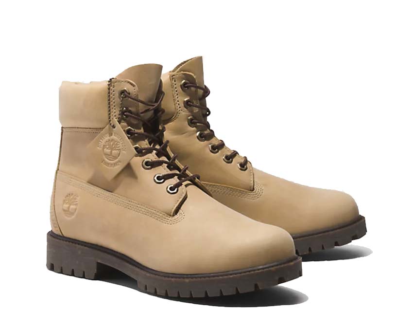 Timberland Heritage 6 Inch Lace Waterproof Light Beige / Full Grey TB 0A41MWEN6