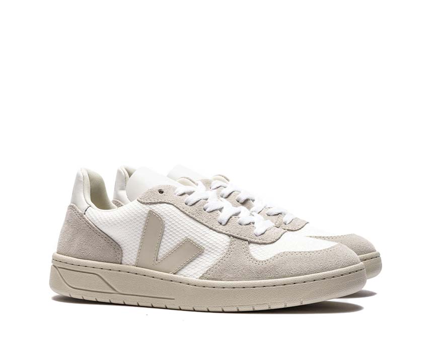 Veja V-10 B-Mesh White / Natural Pierre VX0102499B