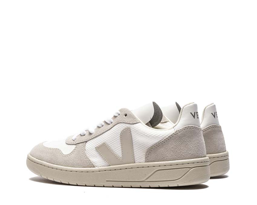 Veja V-10 B-Mesh White / Natural Pierre VX0102499B