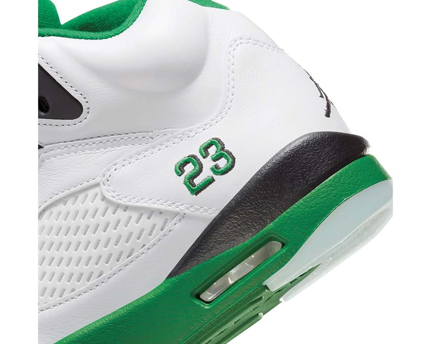 Air Jordan 5 Retro Wmns White / Lucky Green - Black - Ice Blue DD9336-103