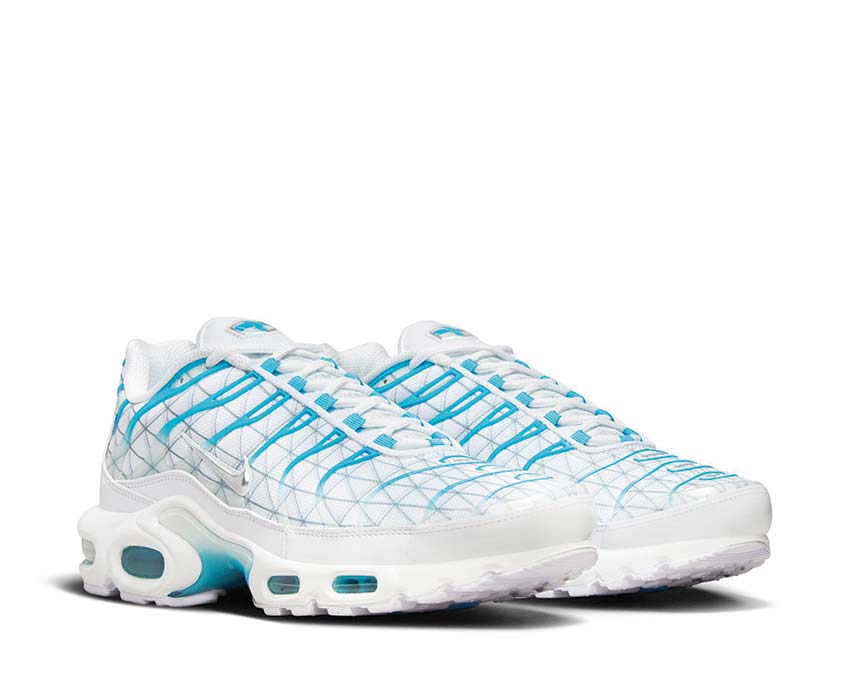 Nike Air Max Plus White / Metallic Silver - Baltic Blue FQ2397-100