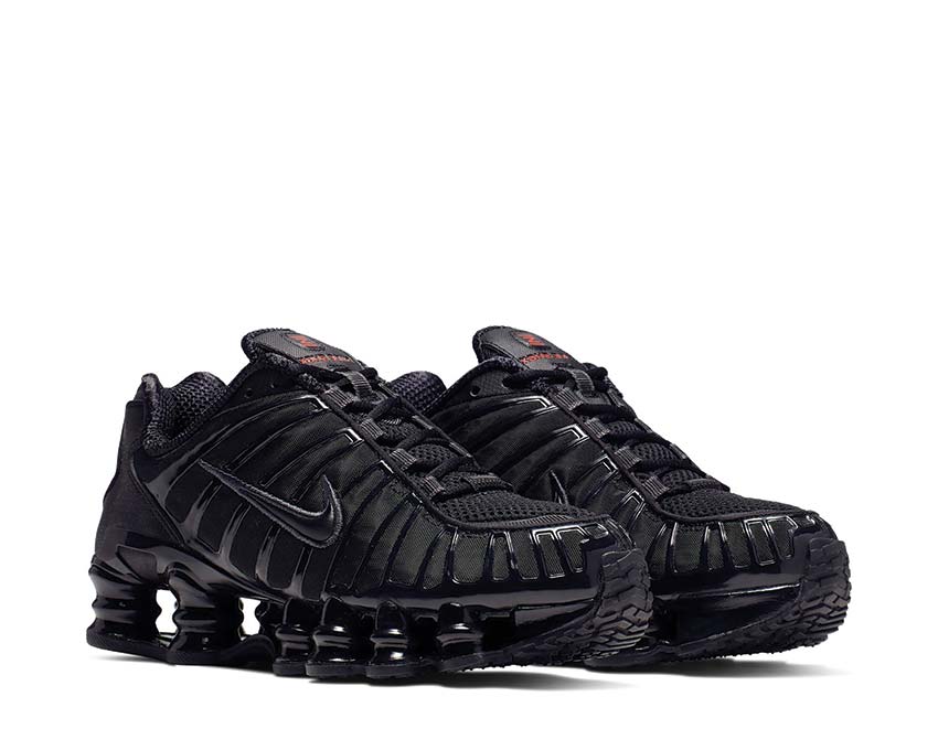 Nike Shox TL Black / Black - Metallic Hematite - Max Orange AR3566-002