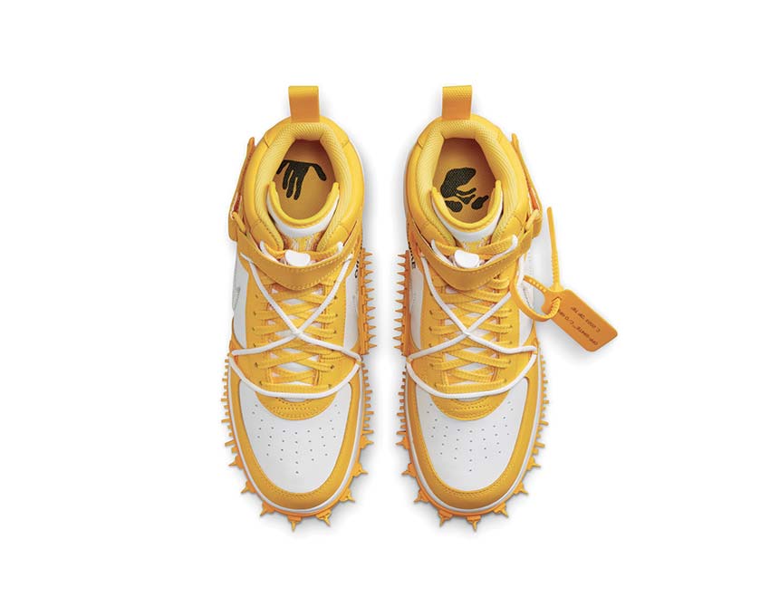 Nike Off-White Air Force 1 Mid White / White - Varsity Maize DR0500-101