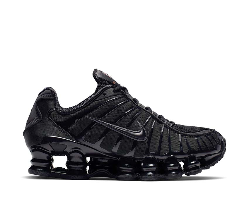 Nike Shox TL Black / Black - Metallic Hematite - Max Orange AR3566-002