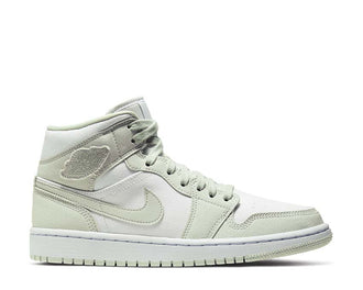 Jordan Air Jordan 1 Mid W White Spruce Aura — sneaker unisex blanco verde abeto