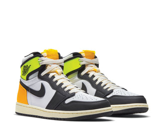 Jordan Air Jordan 1 Retro High OG Volt vista laterale — pelle giallo volt e nero